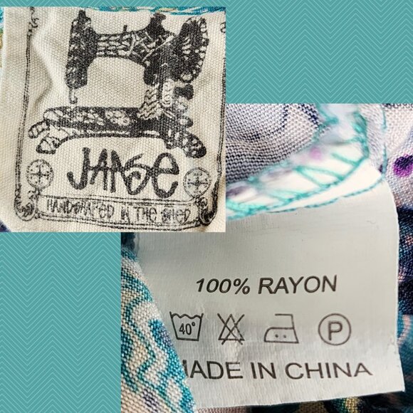 Jaase Colorful Floral Bohemian Flowy Peasant Maxi Dress - Picture 5 of 5